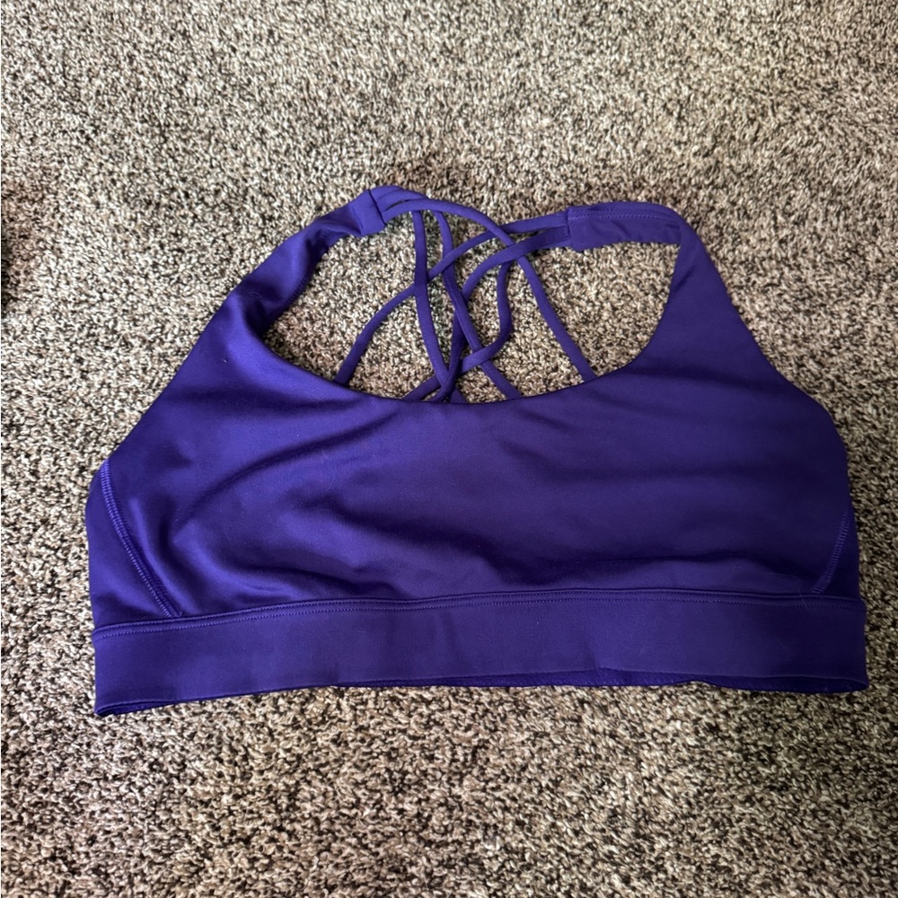 Victoria's Secret Purple Strappy Sports Bra